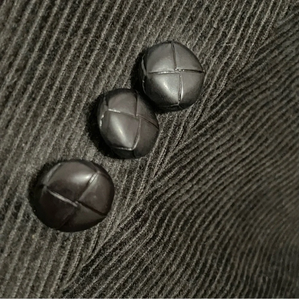 Circle S‎ Dallas Texas Corduroy Charcoal Gray Black Elbow Patch Sport Coat